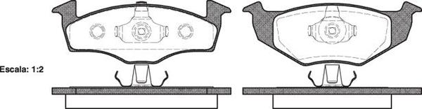 FRONT DISC BRAKE PADS - AUDI / VW GOLF  96-98 FBB101 E