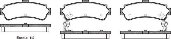 AD1205 E REAR DISC BRAKE PADS - NISSAN SENTRA 95-99