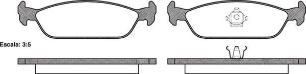 REAR DISC BRAKE PADS - DAIHATSU CHARADE G10# 87-93