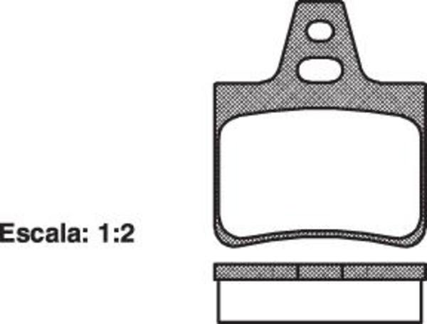 DB2013 E REAR DISC BRAKE PADS - CITROEN PEUGEOT RENAULT XANTIA 93-04