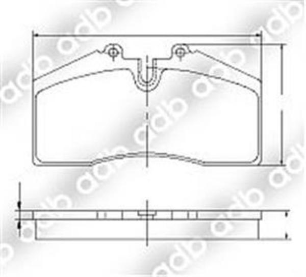 DB1355 E FRONT DISC BRAKE PADS - HOLDEN HSV VT-VZ 97-06