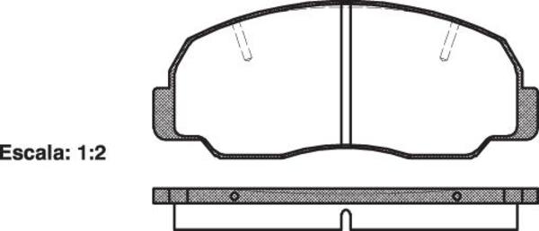 DB292 E FRONT DISC BRAKE PADS - MAZDA E1400 82-84