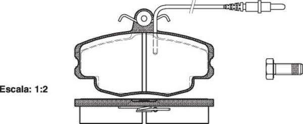 DB1300 E FRONT DISC BRAKE PADS - CITROEN PEUGEOT RENAULT ZX 91-97