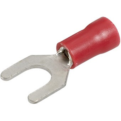 Crimp Terminal Spade Red Terminal Entry 5mm Vinyl 100 Pce