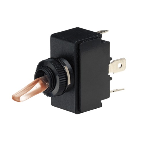 Toggle Switch Off/On SPST Red Illuminated (Contacts Rated 30A @ 12V)