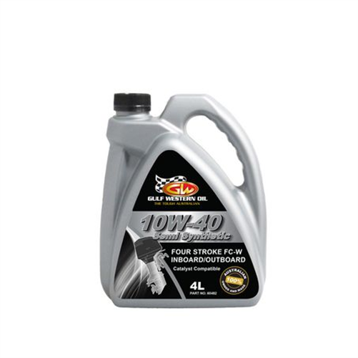 SEMI SYNTHETIC 4-STROKE OUTBOARD ENGINE OIL 10W-40 - 4L 60482