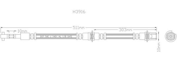 HOSE TOY COROLLA AE/EE90 SERIES F