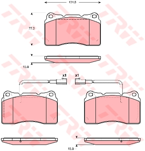 Brake Pad Set Inc. Wear Sensor