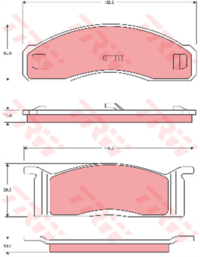 DTEC Brake Pad Set