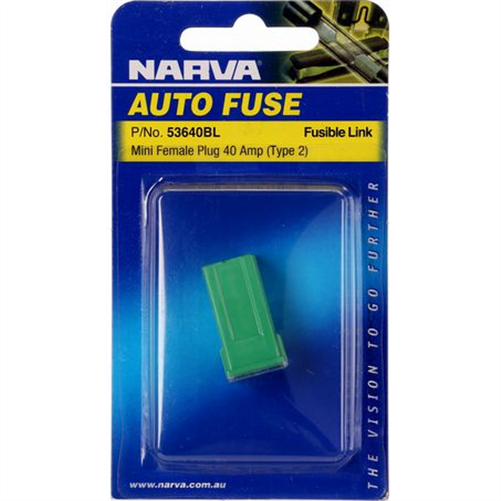 Fusible Link Mini Female Type 2 40A Green 1 Pce