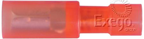 Crimp Terminal Female Bullet Red Terminal Size 4mm Polycarbonate 50 Pc