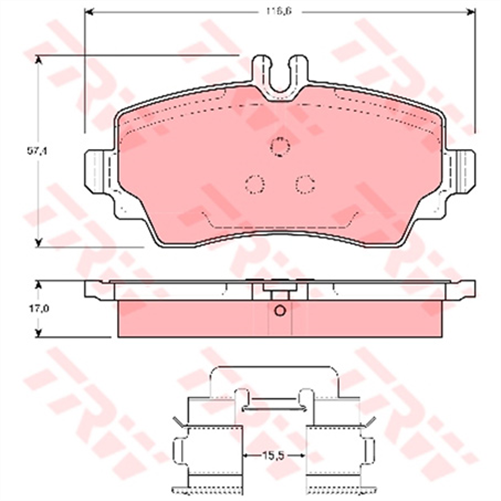 Brake Pad Set (DB2021)