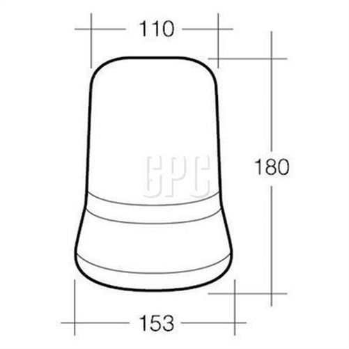 12/24V Beacon Magnetic Base Red