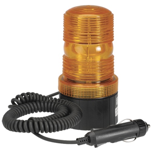 Halogen Beacon / Strobe Amber 12 to 80V Magnetic Mount