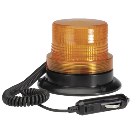 Halogen Beacon / Strobe Amber 12 to 80V Magnetic Mount