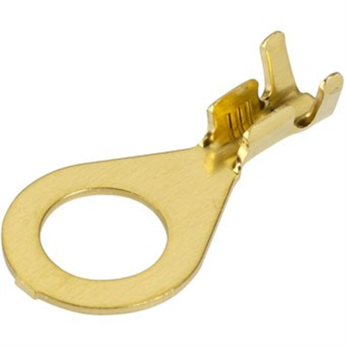 Crimp Terminal Ring Brass Terminal Entry 8.4mm Non Insulated 100 Pce