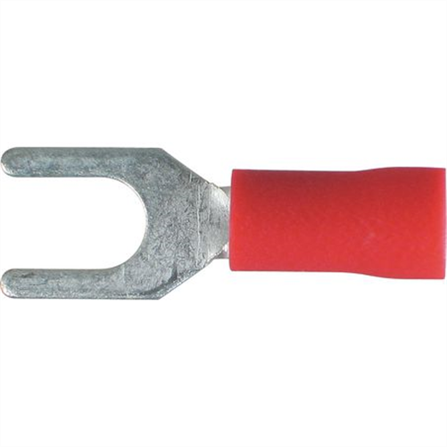 Crimp Terminal Spade Red Terminal Entry 4.3 x 0.8mm Vinyl 100 Pce