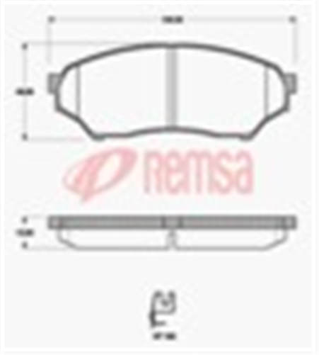 AD6089 E FRONT DISC BRAKE PADS - MITSUBISHI PAJERO IO 99-07