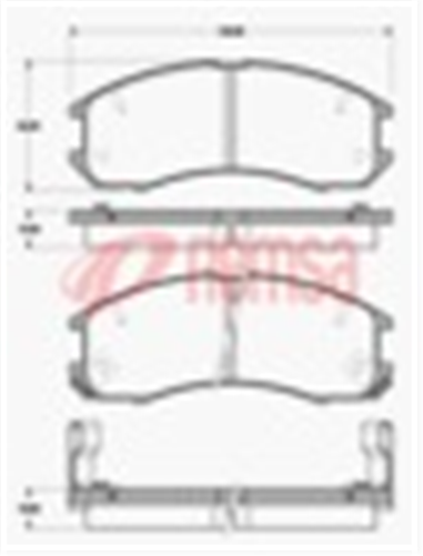 FRONT DISC BRAKE PADS - MAZDA CAPELLA GD,GV 87-98 DB1114 UC