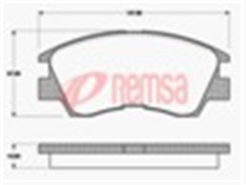 FRONT DISC BRAKE PADS - MITSUBISHI L300 88-94 INJ DB1168 E