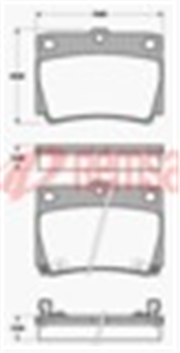 REAR DISC BRAKE PADS - MITSUBISHI CHALLENGER 98- DB1390 E