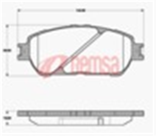 FRONT DISC BRAKE PADS - TOYOTA LEXUS MCV30R 01-06 DB1490 UC