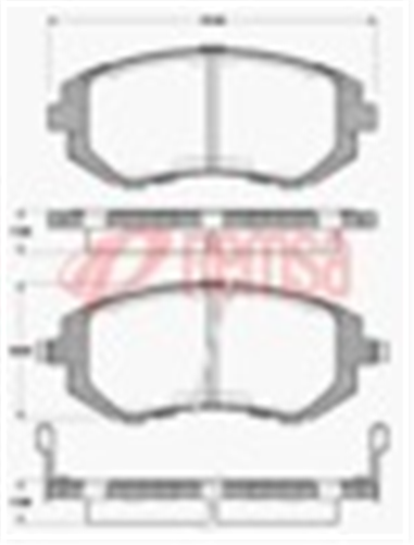 FRONT DISC BRAKE PADS - SUBARU IMPREZA , OUTBACK DB1491 UC