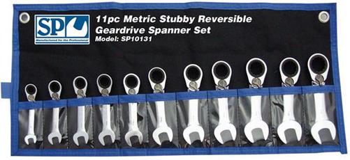 Spanner Set Geardrive Stubby  ROE1 Metric 11Pce REev.