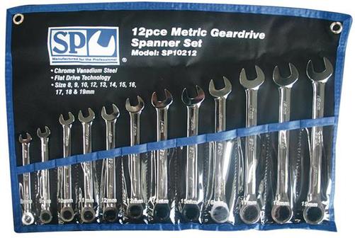 SPANNER SET GEARDRIVE 12PCE SAE