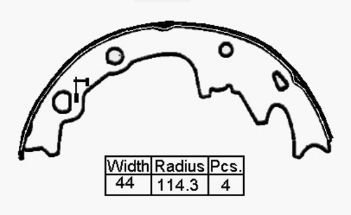 B/S R Frd Mustang 79 - 86 9 X