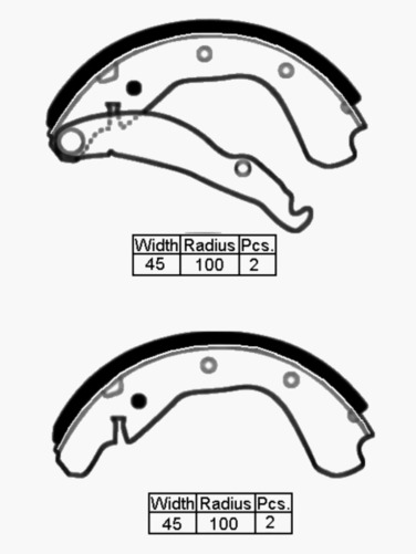 TRW Brake Shoe 200mm x 45mm