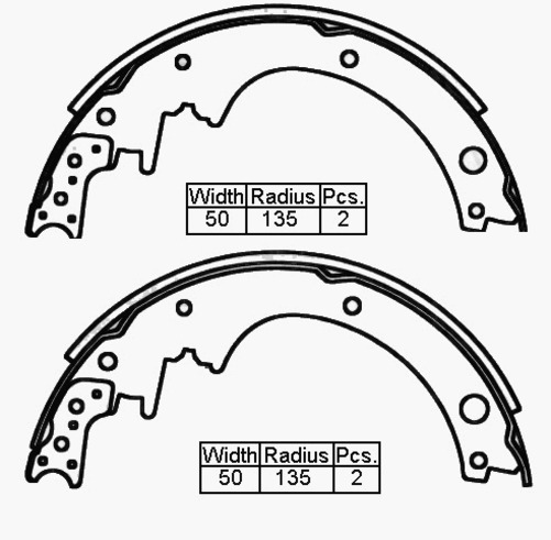 SHOE SET - BRAKE