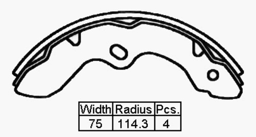 B/S R NIS ATLAS 00- 228 X 75MM