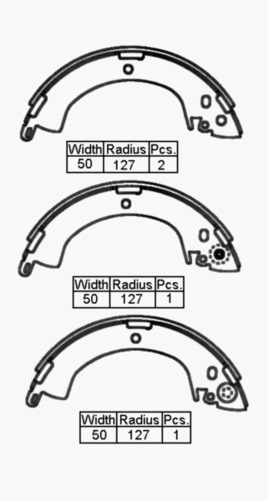 RDA Brake Shoe 254mm x 51mm