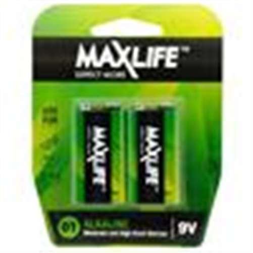 BATTERY ALKALINE 9V - 2 PACK