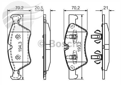 FRONT BRAKE PADS MERCEDES-BENZ M-KLASSE 164 BP1076