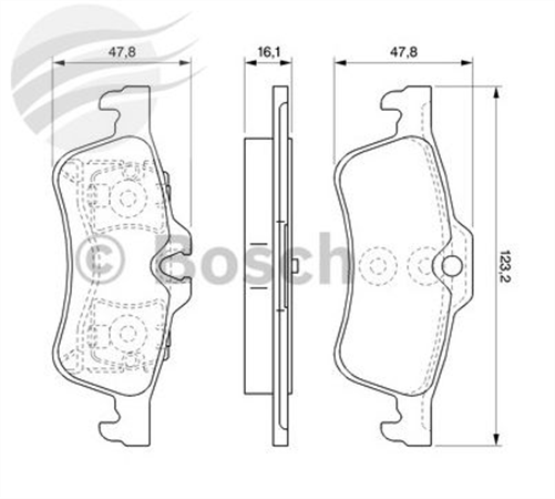 REAR BRAKE PADS MBM MINI R 50 BP973