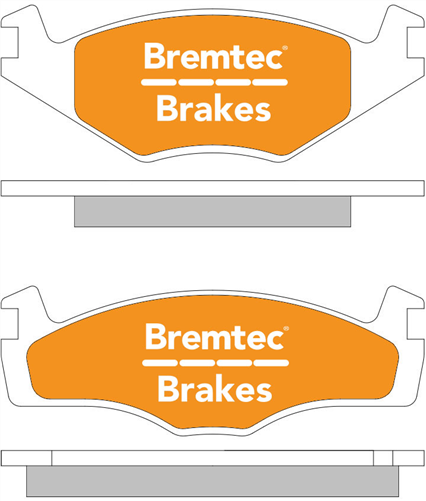 TRADE-LINE BRAKE PADS SET VOLKSWAGEN GOLF 1.4, 1.8 BT082TS