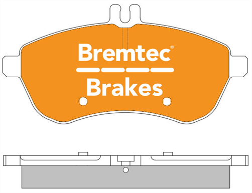 TRADE-LINE BRAKE PADS SET MERCEDES C CLASS S204 C200&220 BT1078TS