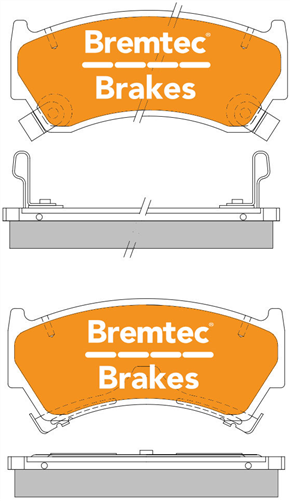 TRADE-LINE BRAKE PADS SET NISSAN PULSAR N15 2000- BT135TS