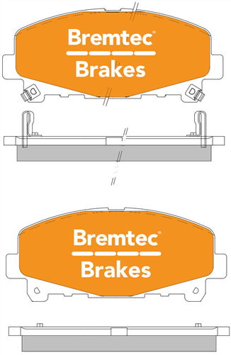 PRO-LINE BRAKE PADS SET ACCORD CU, CW 2.0 2.4 3.5 Vti BT1362PRO