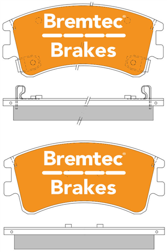 PRO-LINE BRAKE PADS SET MAZDA 6 GY 2.3 2002-05 BT1368PRO