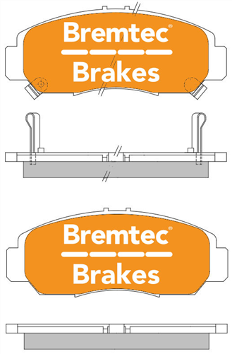 PRO-LINE BRAKE PADS SET HONDA ACCORD V6 2003-10 BT1370PRO