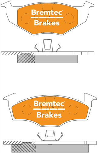 TRADE-LINE BRAKE PADS SET VW POLO 1.4, 1.6 2001-08 BT138ATS