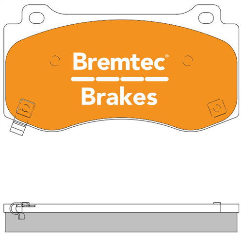 PRO-LINE FRONT BRAKE PADS SET CHRYSLER 300C 6.1 SRT8 BREMBO BT1395PRO