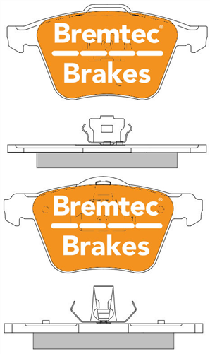 PRO-LINE BRAKE PADS SET VOLVO XC90 2.5T (17") 2002- BT1480PRO