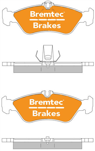 TRADE-LINE BRAKE PADS SET MERCEDES SPRINTER (903) BT1483TS