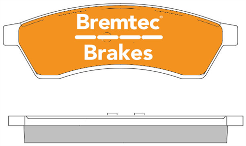 TRADELINE BRAKE PAD SET REAR HOLDEN EPICA 1.8, 2.5 2007- BT1509TS