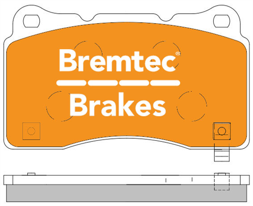 PRO-LINE BRAKE PADS SET SUBARU EVO (BREMBO) 2002- BT1529PRO