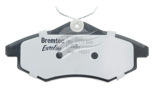 EURO-LINE BRAKE PADS SET CITROEN C2 1.1, 1.4i 2004- BT1538ELC